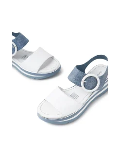 Harlows Denim Strap Platform Sandals