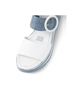 Harlows Denim Strap Platform Sandals