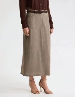 HARPER PURE WOOL COLUMN SKIRT