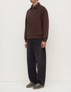 Harrington Wool Bomber Ganache