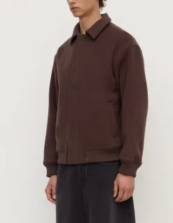 Harrington Wool Bomber Ganache