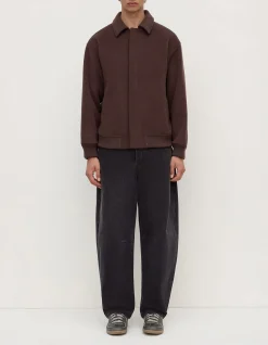 Harrington Wool Bomber Ganache