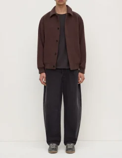 Harrington Wool Bomber Ganache