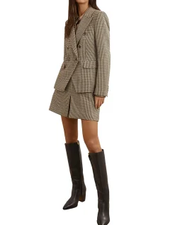Hartley Double Breasted Check Blazer Jacket