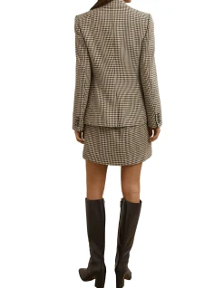 Hartley Double Breasted Check Blazer Jacket