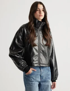 Hattie Zip Through Funnel Neck Jacket