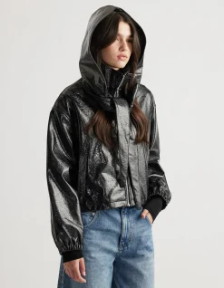 Hattie Zip Through Funnel Neck Jacket