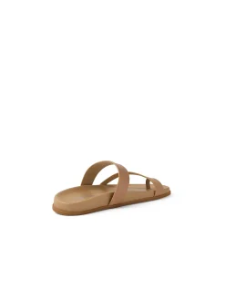 Haulen Leather Toe Loop Slide Sandals