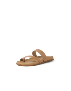 Haulen Leather Toe Loop Slide Sandals