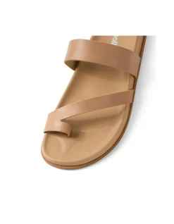Haulen Leather Toe Loop Slide Sandals