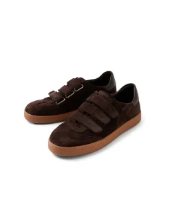 HAYEA Triple Strap Suede Trainers