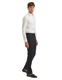 HAYWARD TEXTURED PINSTRIPE SUIT TROUSER