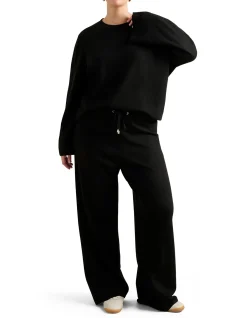 HAZEL CURVE KNITTED LOUNGE PANTS