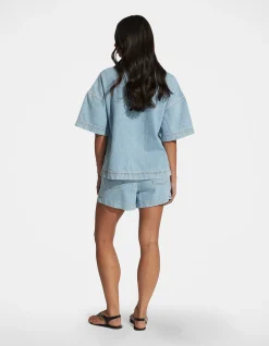 HAZEL OVERSIZED DENIM SHIRT