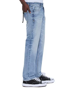 Hazlow Dakota Blue Relaxed Straight Leg Jeans