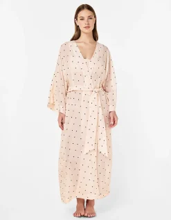 Hearts Maxi Kimono Robe