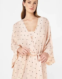 Hearts Maxi Kimono Robe