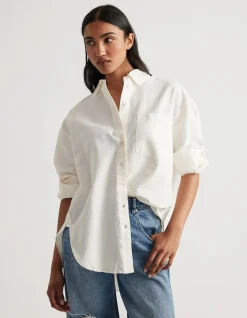 HEATHER OXFORD OVERSIZED SHIRT