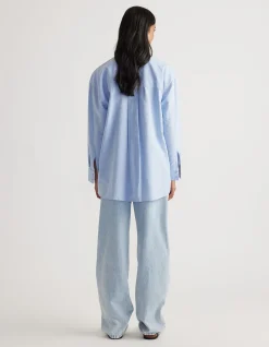 HEATHER OXFORD OVERSIZED SHIRT