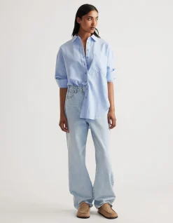 HEATHER OXFORD OVERSIZED SHIRT