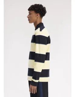 HEAVY WEIGHT JERSEY STRIPED POLO SHIRT