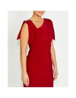 HEBE RED JERSEY DRESS