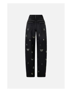 Heirloom Empire Embellished Girlfriend Jean