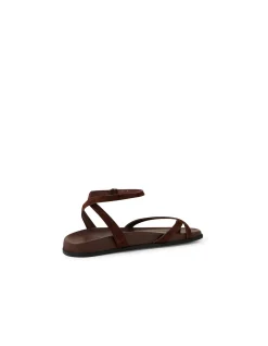 Hello Suede Ankle Strap Flat Sandals