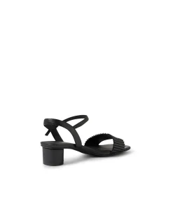 Hemna Black Leather Sandals