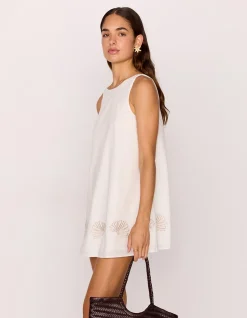 HERA EMRBOIDERED MINI DRESS