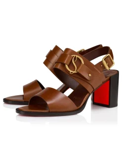 HER IN ROMA 70 LEATHER ROMANTICO CUOIO SANDAL