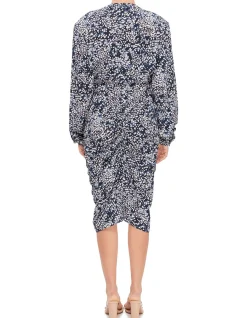 HERMINA PRINTED STRETCH DRESS