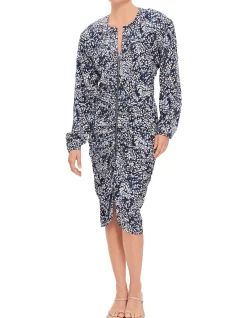 HERMINA PRINTED STRETCH DRESS
