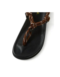 Hervy Rope Strap Leather Sandals