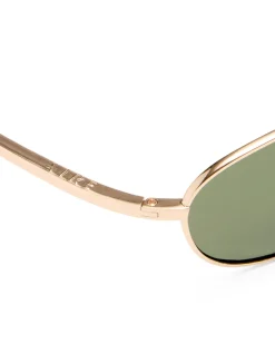 HIGH BEAM GOLD / AMBER TORT OVAL SUNGLASSES