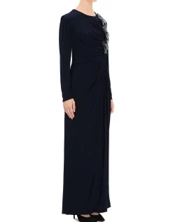 HIGH NECK LS GOWN