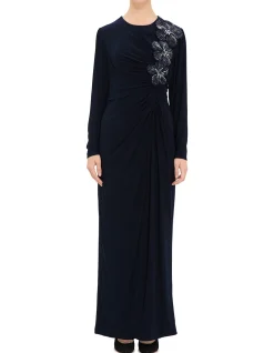 HIGH NECK LS GOWN