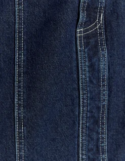 High Waist Ankle Denim Skirt