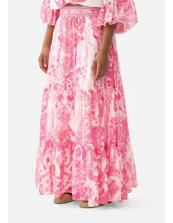 HIGH WAISTED TIERED SKIRT