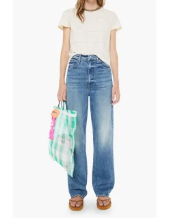 High Waisted Tunnel Vision Sneak Wide Leg Jean
