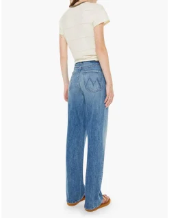 High Waisted Tunnel Vision Sneak Wide Leg Jean
