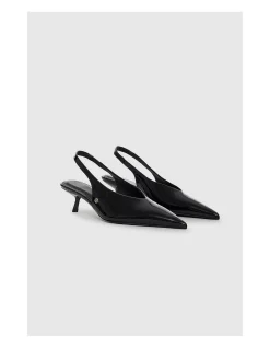 HILDA PATENT SLINGBACK PUMPS