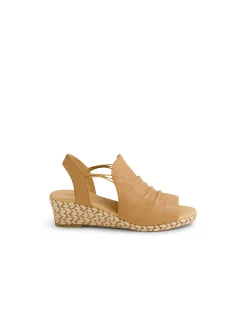Hlensia Light Tan Multi Rope Leather Sandals