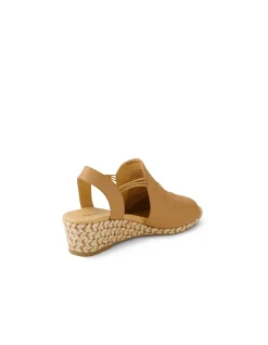 Hlensia Light Tan Multi Rope Leather Sandals