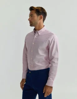 HOLLOWAY OXFORD WEAVE COTTON SHIRT