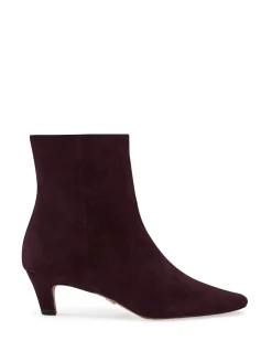Honora Raisin Suede Leather Ankle Boot