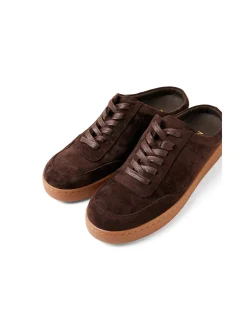 Hoyas Suede Slip On Sneakers