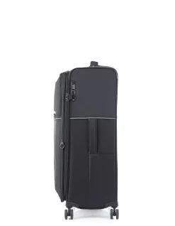 73HR 78cm Expandable Large Suitcase Black