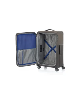 73HR 71CM EXPANDABLE SUITCASE PLATINUM GREY
