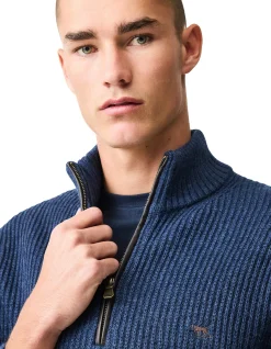 HUKA LODGE KNIT - NAVY MARLE